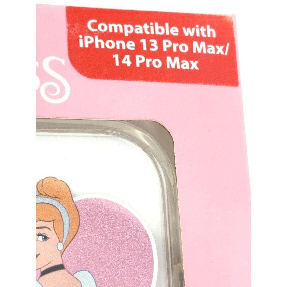 Disney Princesses iPhone 13 Pro Max / 14 Pro Max Case Glitter Skinny Dip NIB - Picture 6 of 11